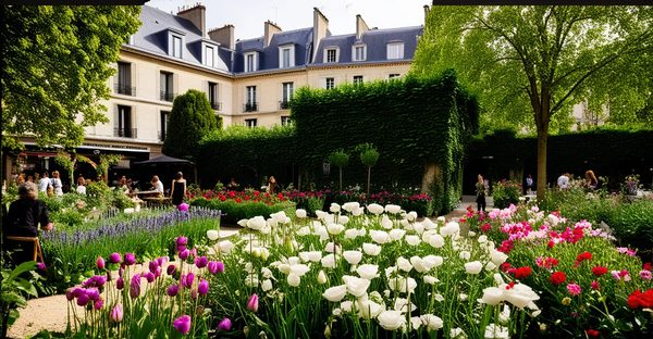 Bastille garden : un oasis de fleurs au cœur du marais